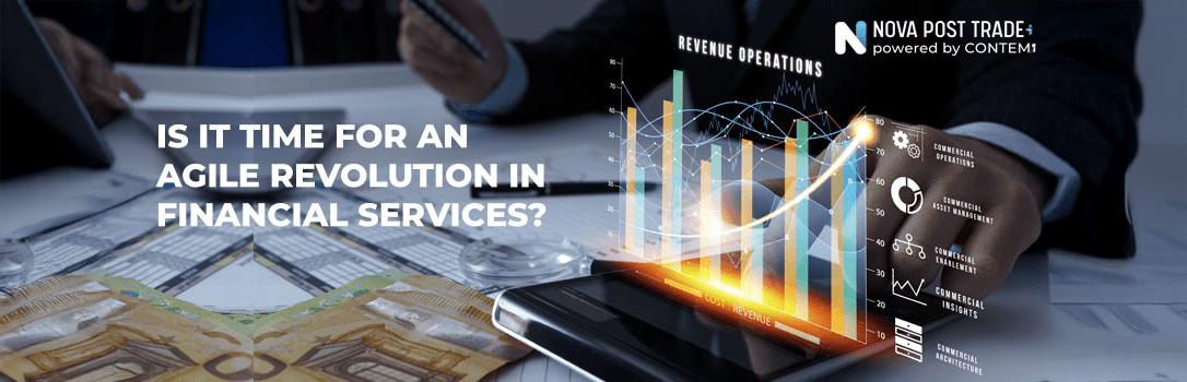 A digital chart with vibrant bars appears over a smartphone on a desk, held by a person.